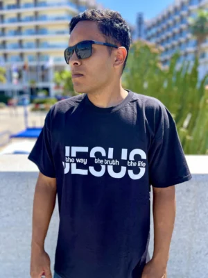 Camiseta Jesus The Way Negra